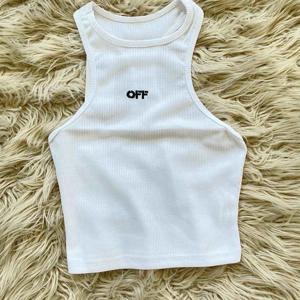 Off white crop top